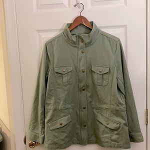 Talbots Army Green Utility Jacket